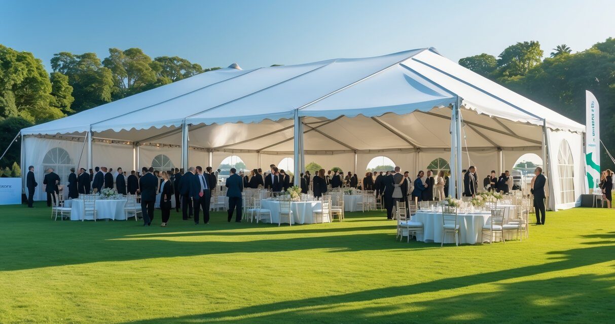 Gode teltløsninger til store udendørs firmaevents